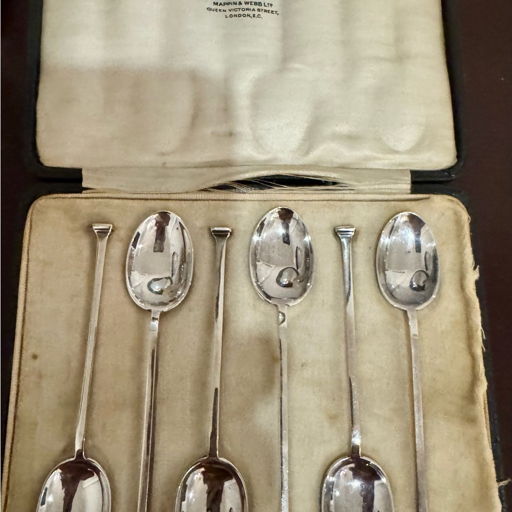 Antique Sterling Silver Spoon Set